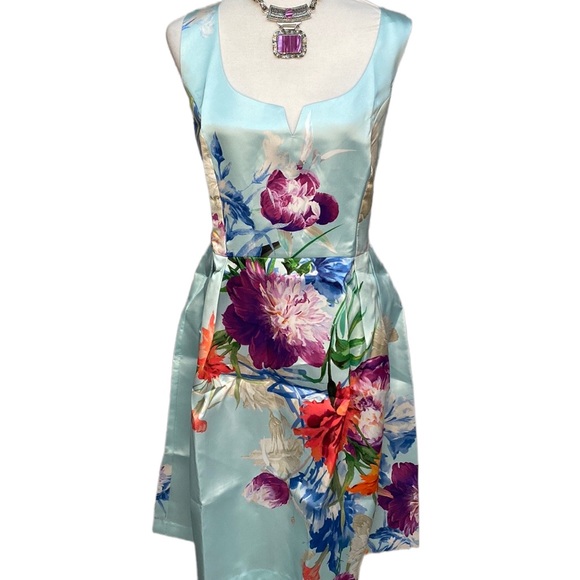 Luxe By Carmen Marc Valvo Satin Dress - Picture 1 of 7